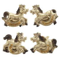 Магнит (Символ года) "Лошадка пожелания на подкове" 05см 4вида арт.821696