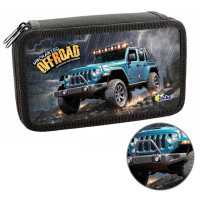 Пенал 2 отделения (Оникс) ПКК 11-19 Джип синий 190х110мм ламинированный картон арт.86450