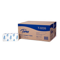 Полотенце бумажное V(ZZ)-сложение 1-сл 200л Терес Стандарт (22*23) Система H3 белые арт.Т-0226 (Ст.20)