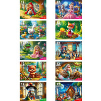 Пазл 12 элементов Добрые истории (РК) ассортимент арт.П12-2866