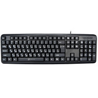 Клавиатура провод. Oklick 180M черная  PS/2