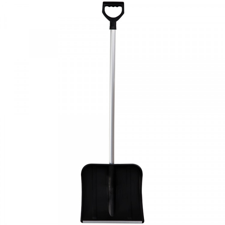 Лопата снеговая пластик 400*370 мм с черенком алюминий с оцинк. наконечником Vega арт.329767