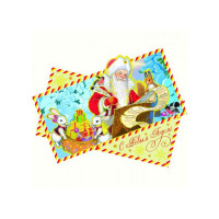 Украшение-наклейка на окно Новогодня почта 45*35см арт.75166