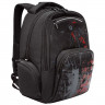 Рюкзак для мальчиков (Grizzly) арт RU-333-1/4 темно-серый - красный 32х42х22 см