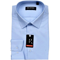 Сорочка детская приталенная длинный рукав размерный ряд 29/116-122-36/158-164 цвет голубой Brostem арт.MO4706d**