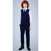 Жилет для мальчика (S&S) арт.ЖЛ-01/02 размерный ряд 36/128-42/146 цвет синий 3 полнота