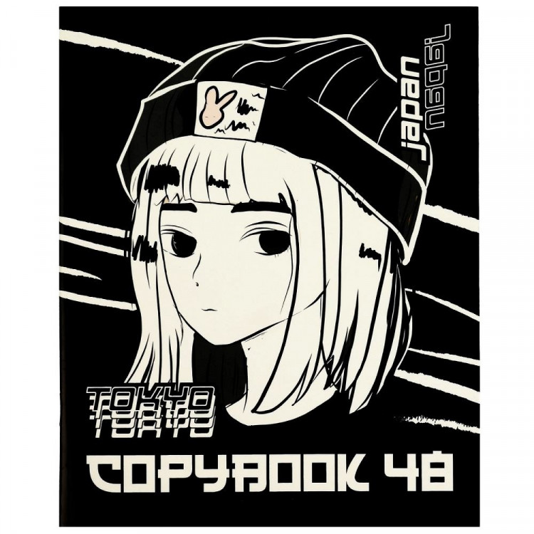 Тетрадь А5 клетка 48 листов скоба (TIK TOK GIRL) Аниме арт.NS-48-92257-AM