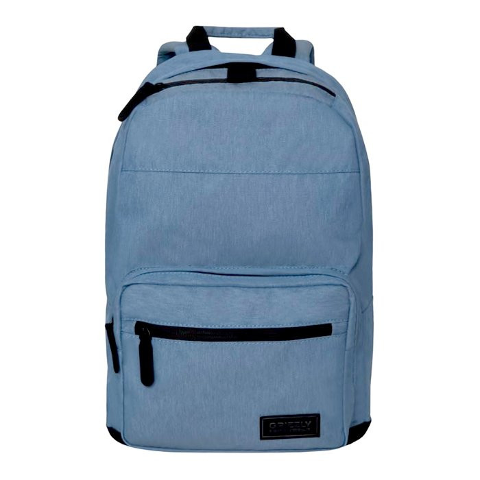 Рюкзак для мальчиков (Grizzly) арт RQ-008-1 джинсовый 28х41х18 см
