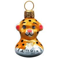 Украшение на ёлку стекло (серия Премиум) 05см "Леопард" п/у арт.ФУП-1907/19