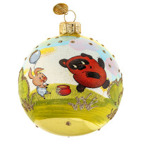 Шар стекло 08см (серия Мультфильм) "Винни-Пух 2" п/у арт.КУ-80-234116