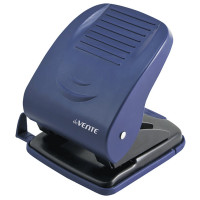 Дырокол (40л) deVENTE Stripe пластиковый с линейкой, цвета синий/зеленый арт.4020346/4020345 (Ст.)