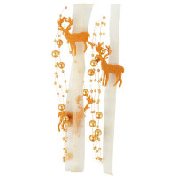 Украшение декоративное "Бусы" 140см Олени и бусины арт.87177