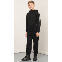 Костюм спортивный для мальчика арт.1757/1757.2 размер 32/128-48/176 трикотажный цвет черный