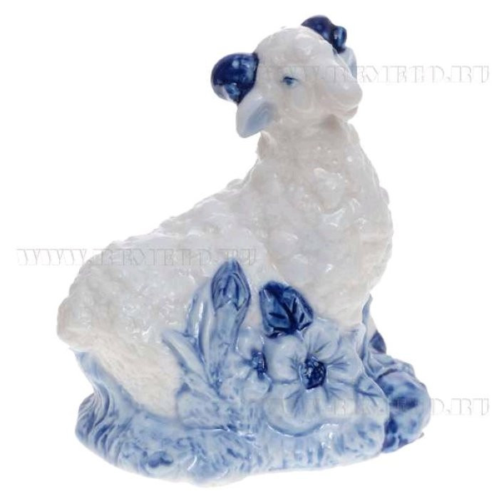 яяяСтатуэтка СИМВОЛ ГОДА "Барашек" 8см арт.589432