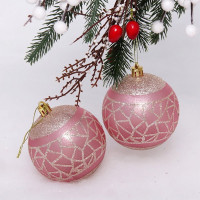 Набор шаров 08см 02шт/наб. "Брилиант" цв.розовый арт.201-1990