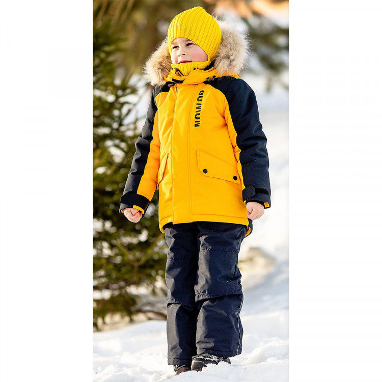 Комплект зимний для мальчика (BATIK) арт.ДЕННИС размерный ряд 32/122-34/134 цвет желтый