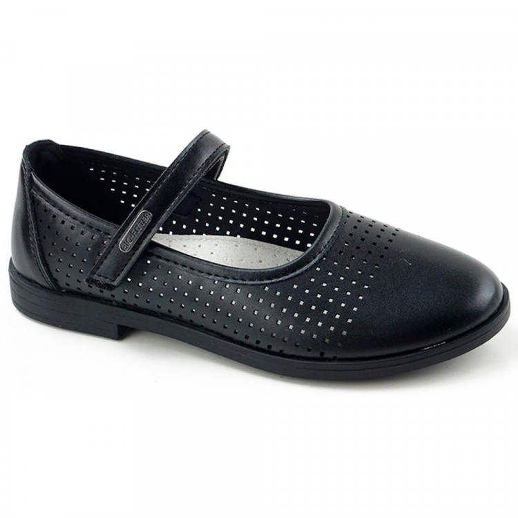Туфли для девочки (B&G) черные верх-искусственная кожа подкладка-искусственная кожа размерный ряд 31-36 арт.m-bg-D886-13A
