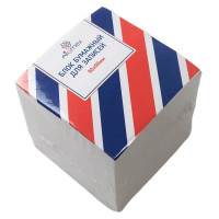 Блок для записи белый, размер 9*9*9 не склеенный 70г/м2 белизна 70% (Attomex) арт.2012407