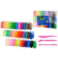 Пластилин супер легкий для лепки 36 цветов (MC Basir) Веселые зверята арт.МС-7147-36