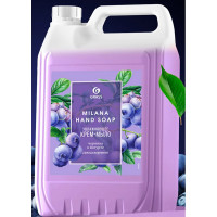 Туалетное мыло-крем 5л жидкое канистра Milana черника в йогурте Grass арт.126305