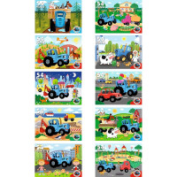 Пазл 54 элемента Веселый трактор (РК) ассортимент арт.П54-2982