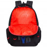 Рюкзак для мальчиков (Grizzly) арт RU-333-3/1 черный - красный 32х42х22 см