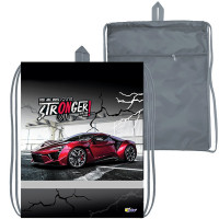 Сумка для сменной обуви 1 отделение с карманом (ОНИКС) МО-26-1с-2р Красное авто 370х470 мм