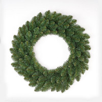 Венок декоративный 70см хвоя ПВХ, без украшений "Боярский" арт.ВБК 70