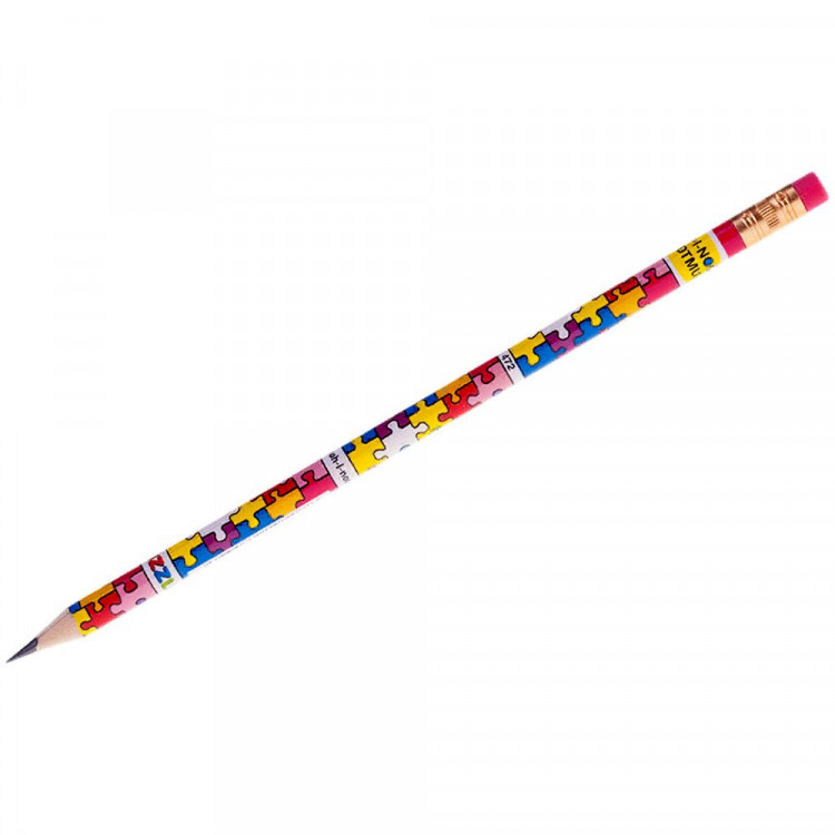 Карандаш ч/г KOH-I-NOOR с ласт. НВ Puzzle (Ст.36)