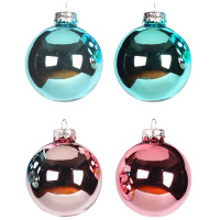 Набор шаров 04шт 06см "Шар" голубой/розовый арт.90653