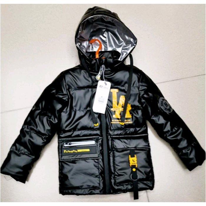 Куртка  для мальчика ( XINLI) арт.F-63 размерный ряд 30/122-38/146 цвет черный