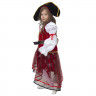 Костюм для девочки Пиратка (блуза,юбка,шляпа,аксессуарыессуарыуары) р.28/110-40/152 ткань арт.8022