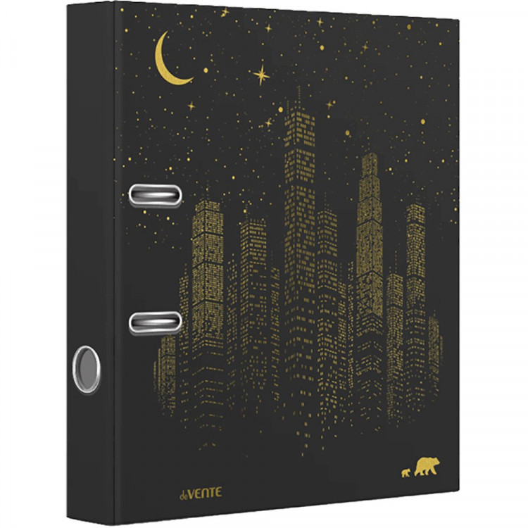 юПапка-регистратор 75мм ламинир.картон My Gold. Night City deVENTE разоб-я арт.3091104