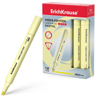 Маркер флуорисцентный ErichKrause Visioline V-17 Pastel скош. желтый арт.56019 (Ст.12)