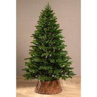 Елка 170см "Марьинская" (хвоя 100% литая, ветки отгибные, подставка пластик) арт.ЕМАР 17