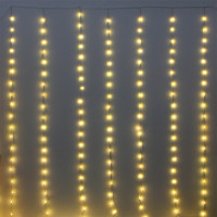 Гирлянда эл.д/дома занавес Bright light 3*3м 240LED (св.провод) цв.т.белый 8реж. арт.725-926