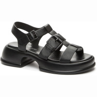 Босоножки для девочки (KEDDO) черный верх-искусственная кожа подкладка-искусственная кожа размерный ряд 34-39 арт.547222/05-01