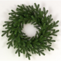 Венок декоративный 65см хвоя 100% литая, без украшений "Версальский" арт.ВВР 65
