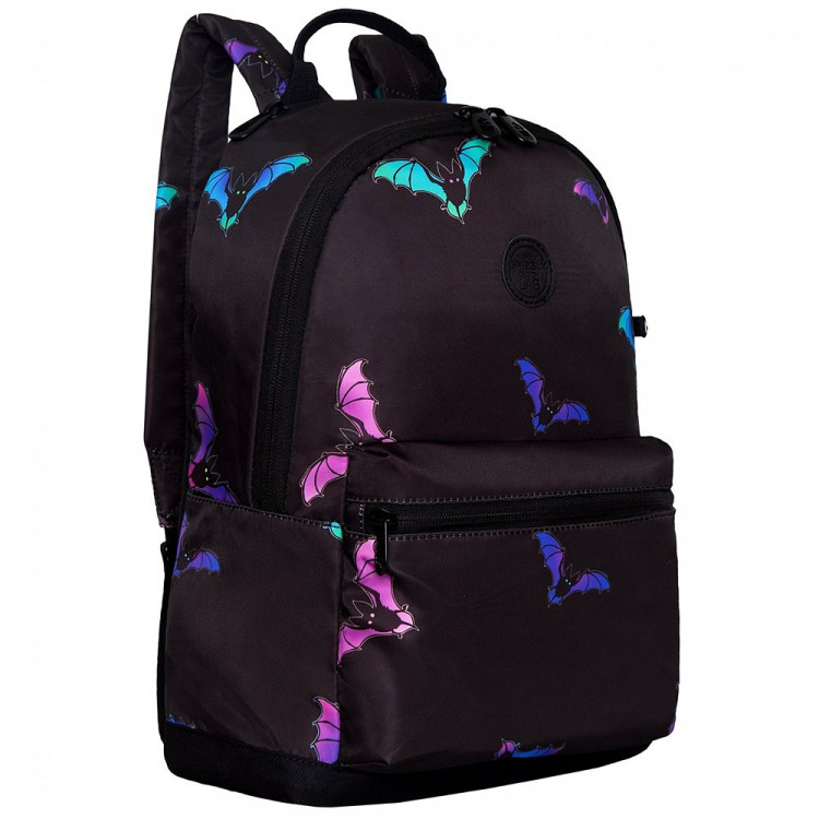 Рюкзак для девочек (Grizzly) арт.RXL-323-11/1 летучие мыши 26х38х12 см