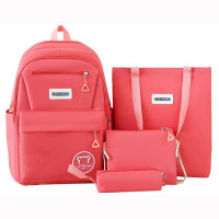 Рюкзак для девочек (SUGE)+сумка+косметичка+пенал малиновый 31х13х42см арт.CC444_SG5075-1