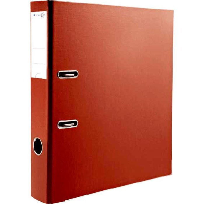 Папка-регистратор 50мм ПВХ с 1 сторонней обтяжкой, металлический уголок, красная ATTOMEX Lite арт.3093901