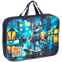 Папка А4 текстиль на молнии ручка-тесьма (deVENTE) Best Of The Best с расширением арт.8053583