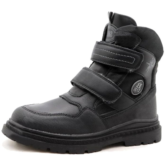 Ботинки для мальчика ( МИКАСА) черный верх-искусственная кожа подкладка -искуственный мех артикул  RC97_LM411-3-1
