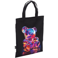 Сумка шопер (ErichKrause) Jelly Bear черный 40x32 см арт.63018