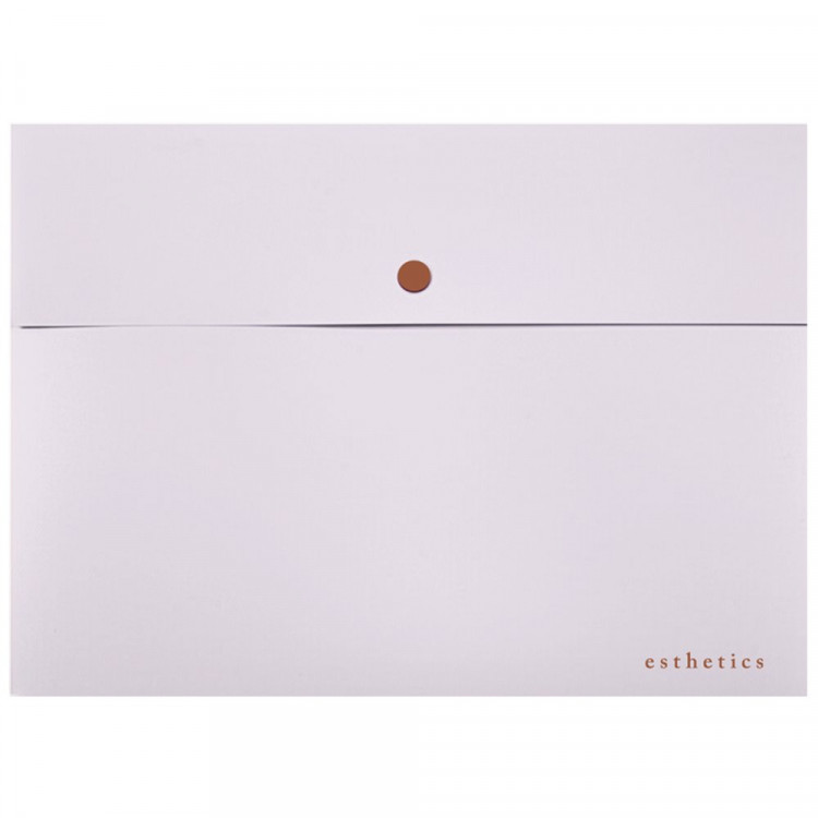 Папка-конверт на кнопке "deVENTE. Esthetics" A4 (320х235 мм) 350 мкм, фактура "soft-touch", непрозрачная лавандово-пепельная арт.3072516