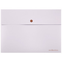 Папка-конверт на кнопке "deVENTE. Esthetics" A4 (320х235 мм) 350 мкм, фактура "soft-touch", непрозрачная лавандово-пепельная арт.3072516