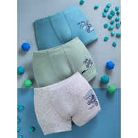 Боксеры для мальчика арт.3376 95% хлопок,  5% эластан цвет ассорти