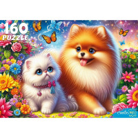 Пазл 160 элементов Друзья в волшебном саду (РК) арт.Ф160-4541