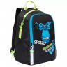 Рюкзак для мальчиков школьный (Grizzly) арт.RB-051-6 черный29х38х17см