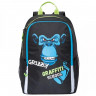 Рюкзак для мальчиков школьный (Grizzly) арт.RB-051-6 черный29х38х17см